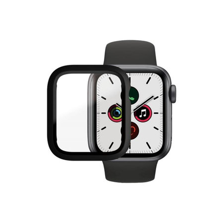 PanzerGlass - Verre trempé Full Body AB pour Apple Watch 4, 5, 6, SE (1ère génération) et SE (2ème génération) 40 mm, noir