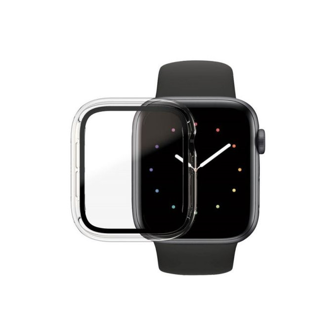 PanzerGlass - Verre trempé Full Body AB pour Apple Watch 4, 5, 6, SE (1ère génération) et SE (2ème génération) 44 mm, transparent