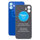 Apple iPhone 12 - Verre du boîtier arrière avec plus grand trou pour l'appareil photo (bleu)