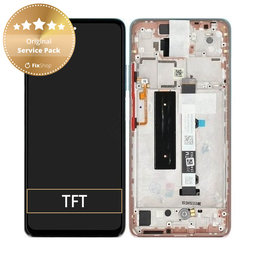 Xiaomi Mi 10T Lite 5G - Écran LCD + Ecran Tactile + Cadre (Rose Gold Beach) - 5600050J1700 Genuine Service Pack