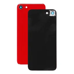 Apple iPhone SE (2e génération 2020) - Verre du boîtier arrière + objectif de l'appareil photo (Rouge)