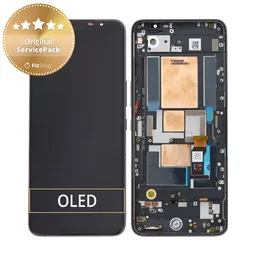 Asus ROG Phone 5 ZS673KS - Ecran LCD + Ecran Tactile + Cadre (Noir Phantom) - 90AI0051-R20021 Genuine Service Pack