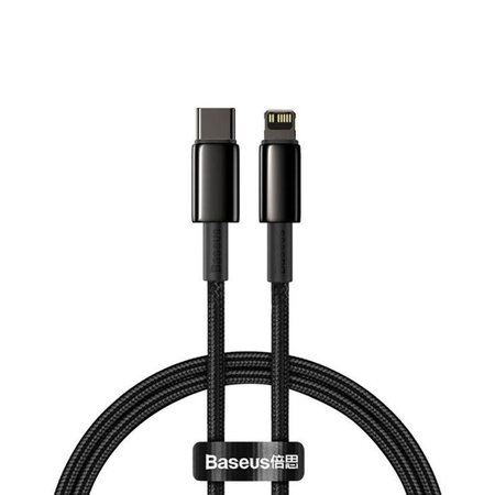 Baseus - Câble Lightning / USB-C (1m), noir