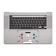 Apple MacBook Pro 16" A2141 (2019) - Cadre de clavier supérieur + clavier US (gris sidéral)