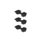 Xiaomi Mi Electric Scooter 1S, 2 M365, Essential, Pro, Pro 2 - Amortisseurs de Vibration (Black) - 3pcs