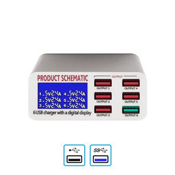 Product Schematic 896 - Station de chargement USB USB 3.0