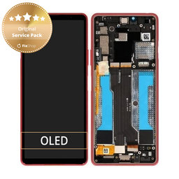 Sony Xperia 10 III - Écran LCD + Écran Tactile + Cadre (Rose) - A5034095A Genuine Service Pack