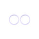 Apple iPhone 11, 12, 12 Mini - Cadre d'objectif de caméra arrière (Violet) - 2pcs