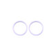 Apple iPhone 11, 12, 12 Mini - Cadre d'objectif de caméra arrière (Violet) - 2pcs