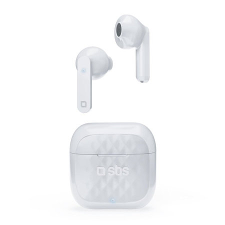SBS - Étui de chargement pour écouteurs sans fil TWS Air Free 250 mAh, blanc