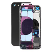 Apple iPhone SE (2e génération 2020) - Petites pièces du boîtier arrière (noir)