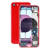 Apple iPhone SE (2e génération 2020) - Petites pièces du boîtier arrière (rouge)