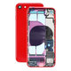 Apple iPhone SE (2e génération 2020) - Petites pièces du boîtier arrière (rouge)