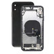 Apple iPhone XR - Petites pièces du boîtier arrière (noir)
