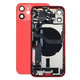 Apple iPhone 12 Mini - Petites pièces du boîtier arrière (rouge)