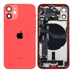 Apple iPhone 12 Mini - Petites pièces du boîtier arrière (rouge)