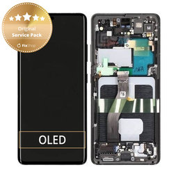 Samsung Galaxy S21 Ultra G998B - Écran LCD + Écran Tactile + Cadre (Noir Phantom) - GH82-26035A, GH82-26036A Genuine Service Pack