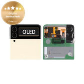 Samsung Galaxy Z Flip 3 F711B - Écran LCD + Écran Tactile + Cadre (Externe) (Cream) - GH97-26773B Genuine Service Pack
