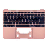 Apple MacBook 12" Retina A1534 (Début 2015 - Mi 2017) - Cadre de clavier supérieur + clavier US (Or rose)