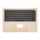 Apple MacBook Air 13" A1932 (2018 - 2019) - Cadre de clavier supérieur + clavier UK (Or)