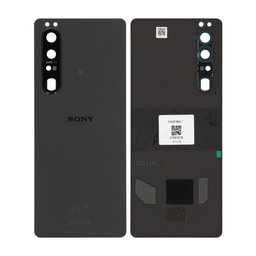 Sony Xperia 1 III - Cache batterie (Noir) - A5032185A Genuine Service Pack