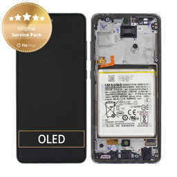 Samsung Galaxy A52s 5G A528B - Écran LCD + Écran tactile + Cadre + Batterie (Noir génial) - GH82-26912A Genuine Service Pack