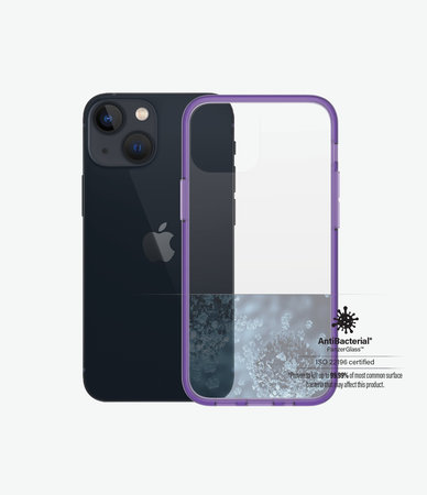 PanzerGlass - Étui ClearCaseColor AB pour iPhone 13 mini, raisin