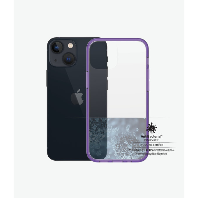PanzerGlass - Étui ClearCaseColor AB pour iPhone 13 mini, raisin