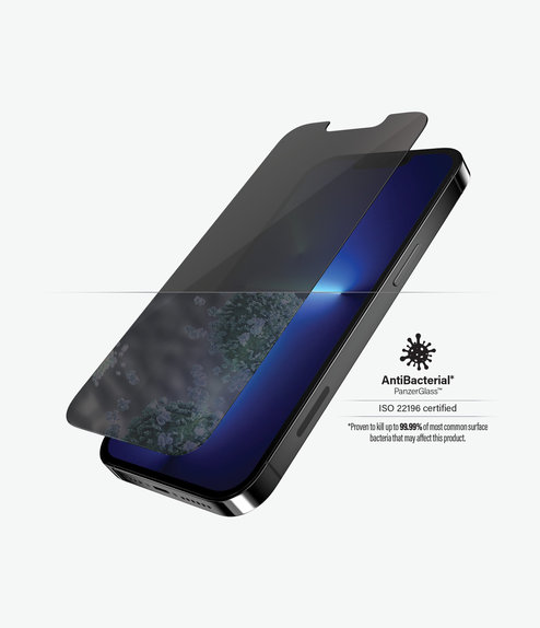 PanzerGlass - Verre trempé Standard Fit Privacy AB pour iPhone 13 Pro Max & 14 Plus, transparent
