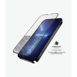 PanzerGlass - Coque en verre trempé antireflet AB pour iPhone 13 Pro Max et 14 Plus, noir