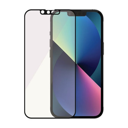 PanzerGlass - Coque en verre trempé anti-lumière bleue AB pour iPhone 13, 13 Pro et 14, noir