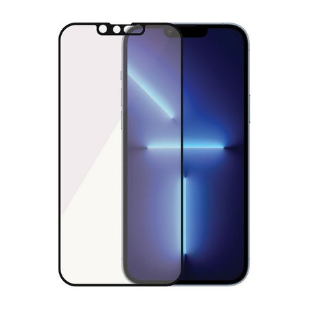 PanzerGlass - Coque en verre trempé anti-lumière bleue AB pour iPhone 13 Pro Max et 14 Plus, noir