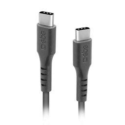 SBS - Câble USB-C / USB-C (3m), noir