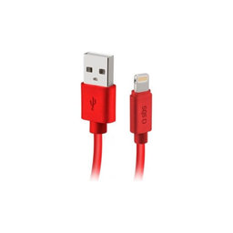 SBS - Câble Lightning / USB (1m), rouge