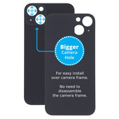 Apple iPhone 13 - Verre du boîtier arrière avec plus grand trou pour l'appareil photo (minuit)