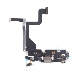 Apple iPhone 13 Pro - Connecteur de charge + Câble flexible (Argent)