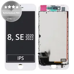 Apple iPhone 8, SE (2020), SE (2022) - Écran LCD + Ecran Tactile + Cadre (Blanc) Refurbished PRO