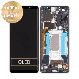 Sony Xperia 5 III - Écran LCD + Écran tactile + Cadre (Noir) - A5033714A Genuine Service Pack