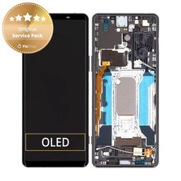 Sony Xperia 5 III - Écran LCD + Écran tactile + Cadre (Noir) - A5033714A Genuine Service Pack