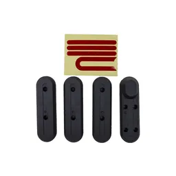 Xiaomi Mi Electric Scooter 2 M365, Pro - Ensemble de Caches pour Cadre de Roue (4pcs) + Autocollant Réfléchissant (Rouge)