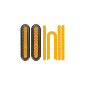 Xiaomi Mi Electric Scooter 1S, 2 M365, Essential, Pro, Pro 2 - Décoration côté roue arrière + bande réfléchissante (Yellow)