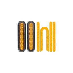 Xiaomi Mi Electric Scooter 1S, 2 M365, Essential, Pro, Pro 2 - Décoration côté roue arrière + bande réfléchissante (Yellow)