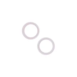 Apple iPhone 13, 13 Mini - Cadre d'objectif de caméra arrière (Rose) - 2pcs
