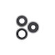 Apple iPhone 13 Pro, 13 Pro Max - Objectif de caméra arrière + cadre (Graphite) - 3pcs