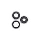 Apple iPhone 13 Pro, 13 Pro Max - Objectif de caméra arrière + cadre (Argent) - 3pcs