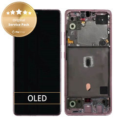 Samsung Galaxy A51 5G A516B - Écran LCD + Écran Tactile + Cadre (Prism Cube Rose) - GH82-23100C, GH82-23124C Genuine Service Pack