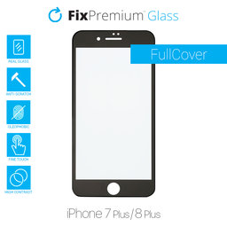 FixPremium FullCover Glass - Verre trempé pour iPhone 7 Plus et 8 Plus