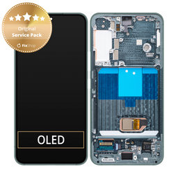 Samsung Galaxy S22 S901B - Écran LCD + Écran tactile + Cadre (Vert) - GH82-27520C, GH82-27521C Genuine Service Pack