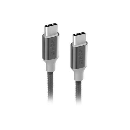 SBS - Câble USB-C / USB-C PowerDelivery (1,5 m), noir