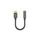 Baseus - Adaptateur USB-C / Jack 3,5 mm, noir